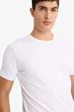 Slim Fit Dar Kesim Bisiklet Yaka Üst