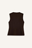 Regular Fit Bisiklet Yaka Yelek