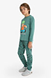 Erkek Çocuk Stumble Guys Pijama Takımı Uzun Kollu Üst Uzun Alt 