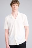 DeFacto Modern Fit Polo Yaka Dokulu Penye Kısa Kollu Gömlek C4125AX26SMWT16