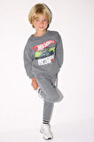 Erkek Bebek Hot Wheels 2'li Takım Sweatshirt Eşofman Altı