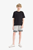 DeFacto Erkek Çocuk Beli Lastikli Şort F2419A825HSGR91