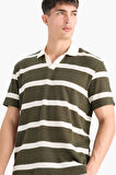 DeFacto Regular Fit Polo Yaka Kısa Kollu Triko Görünümlü Polo Tişört E3965AX25SMKH211