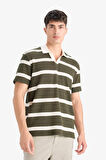DeFacto Regular Fit Polo Yaka Kısa Kollu Triko Görünümlü Polo Tişört E3965AX25SMKH211