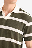 DeFacto Regular Fit Polo Yaka Kısa Kollu Triko Görünümlü Polo Tişört E3965AX25SMKH211