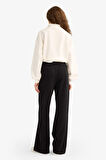 Straight Fit Basic Düz Geniş Paça Pantolon 
