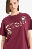 Coool Harry Potter Oversize Geniş Kalıp Sırt Baskılı Kısa Kollu Tişört