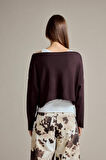 Regular Fit Kayık Yaka Modal Sweatshirt
