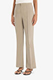 Flare Fit Fermuarlı Yüksek Bel Uzun Boy Gabardin Pantolon