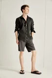 DeFacto %100 Keten Regular Fit Gömlek G0788AX26SMGN827