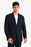Modern Fit Penye Blazer Ceket