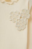 DeFacto Standart Fit Çiçekli Fitilli Kaşkorse Uzun Kollu Tişört Kız Bebek G1372A525AUER134