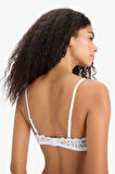 Simli Dantel Kapsız Pedsiz Balensiz Triangle Bra-Fall in Love