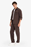Wide Leg Geniş Paça Fitilli Kadife Pantolon