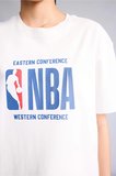 Defacto G0714AXER105 Ekru NBA Wordmark Relax Fıt Tişört