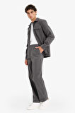 Wide Leg Geniş Paça Fitilli Kadife Pantolon