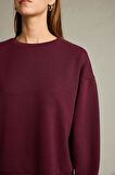 Bisiklet Yaka Modal Sweatshirt