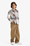 Erkek Çocuk Loose Fit Standart Paça Gabardin Pantolon