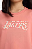 DeFacto Kız Çocuk NBA Los Angeles Lakers Loose Fit Bisiklet Yaka Kısa Kollu Tişört E7633A825HSOG606