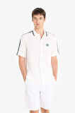 DeFacto Relax Fit Polo Yaka Hafif Kumaş Baskılı Yazlık Kısa Kollu Gömlek F0200AX25SMER105