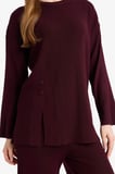 DeFacto Loose Fit Bisiklet Yaka Triko Kazak Tunik G7241AX25CWBR457