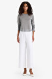 Culotte Yüksek Bel Geniş Paça Pantolon
