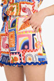 DeFacto Regular Fit Tropikal Desenli Plaj Şortu-Fall in Love F5497AX25HSOG343