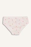 DeFacto %100 Pamuk Kalp Desenli Ribana 3'lü Slip Külot Kız Çocuk G8660A826SPER98