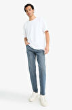 Slim Tapered Fit Dar Kalıp Normal Bel Daralan Paça Jean Pantolon