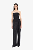 DeFacto Slim Fit Dar Kesim Straplez Siyah Bluz F4425AX25SMBK81