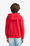 Erkek Çocuk Kapüşonlu Baskılı Sweatshirt 