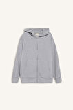 Erkek Çocuk Kapüşonlu Fermuarlı Sweatshirt