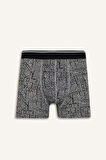 Regular Fit Baskılı 3'lü Boxer