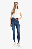 Skinny Fit Yüksek Bel Bilek Boy Jean Pantolon