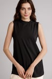 Defacto F9753AXBK81 Siyah Basıc Kolsuz Tunik