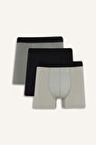 Regular Fit 3'lü Boxer