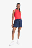 DeFactoFit Slim Fit Dar Kesim Basic Düz Bisiklet Yaka Kırmızı Sporcu Atlet F3265AX25SMRD197