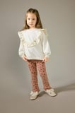 DeFacto Overshirt Fit Bisiklet Yaka Çiçekli İçi Yumuşak Tüylü Sweatshirt Kız Bebek G6836A525CWWT32