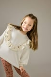DeFacto Overshirt Fit Bisiklet Yaka Çiçekli İçi Yumuşak Tüylü Sweatshirt Kız Bebek G6836A525CWWT32
