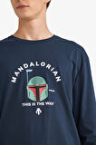 Star Wars-Mandalorian Pijama Takımı Uzun Kollu Üst Uzun Alt