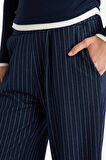 Wide Leg Çizgili Geniş Bol Paça Pantolon