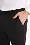 Jogger Fit Cepli Esnek Kumaş Düz Paça Pantolon