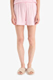 DeFacto Regular Fit Pijama Takımı Kısa Kollu Üst Esnek Belli Şort-Fall in Love E4335AX25SPPN648