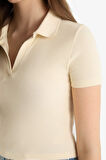 DeFacto Fitted Polo Yaka Fitilli Kaşkorse Kısa Kollu Tişört A0379AX25SMER144