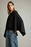Kayık Yaka Yarasa Kolllu Bluz