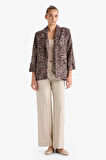 Loose Fit Ceket Yaka Blazer Ceket