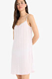 DeFacto Regular Fit Askılı Dantelli Gecelik-Fall in Love F5772AX25SMER85