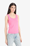 Slim Fit Dar Kesim Basic Düz Yuvarlak Yaka Atlet