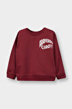 Erkek Bebek Bisiklet Yaka Baskılı 2'li Sweatshirt 