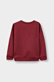 Erkek Bebek Bisiklet Yaka Baskılı 2'li Sweatshirt 
